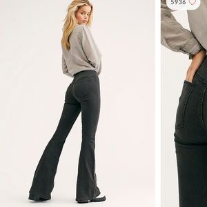 Free People Penny Pull On Flare Jeans